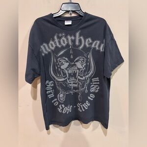 Vintage Motorhead T-Shirt Giant RN15763 Single Stitch Black Sz L Band Tee